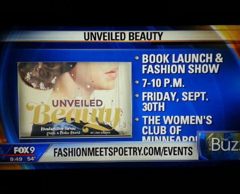 Fox 9 Unveiled Beauty book launch announcement